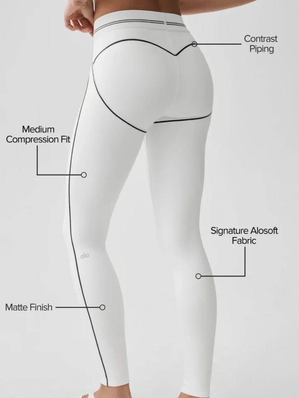 ALO Yoga • Airbrush High-Waist Heart Throb Legging